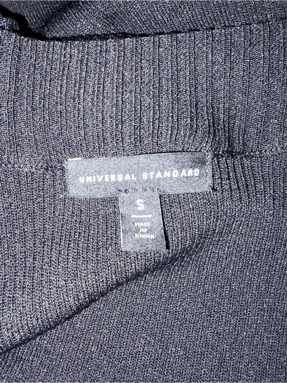 Universal Standard Black Open-Front Ribbed Cardigan - Picture 6 of 7
